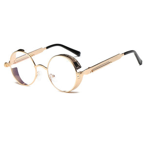 Metal Round Steampunk Sunglasses - Kangaroo Buddy