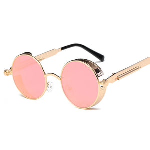 Metal Round Steampunk Sunglasses - Kangaroo Buddy