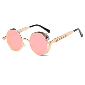 Metal Round Steampunk Sunglasses - Kangaroo Buddy