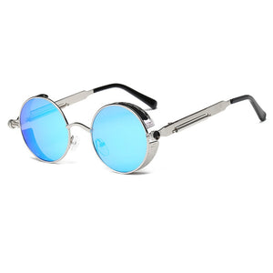 Metal Round Steampunk Sunglasses - Kangaroo Buddy