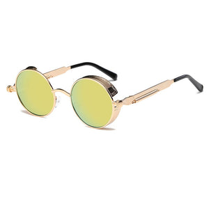 Metal Round Steampunk Sunglasses - Kangaroo Buddy