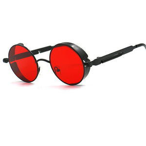 Metal Round Steampunk Sunglasses - Kangaroo Buddy