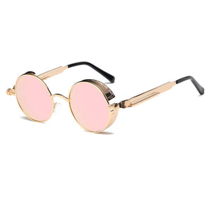 Metal Round Steampunk Sunglasses - Kangaroo Buddy