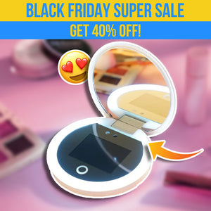 GlowUpCam™️ - Pocket Mirror with UV camera: Flawless Sunscreen Application [Free Shipping]