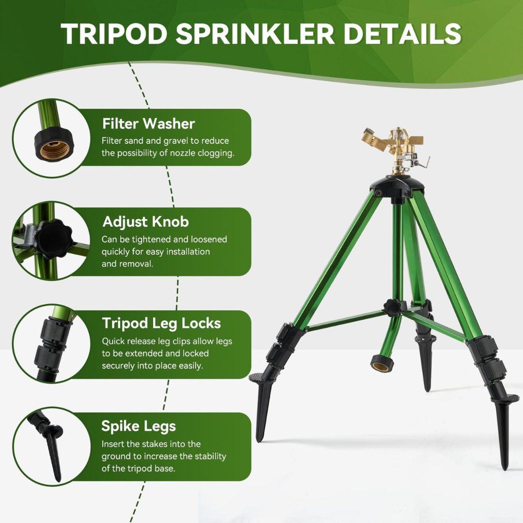 AquaReach™ – Tripod Lawn Sprinkler Pro