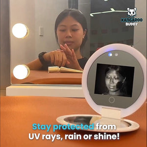 GlowUpCam™️ - Pocket Mirror with UV camera: Flawless Sunscreen Application [Free Shipping]
