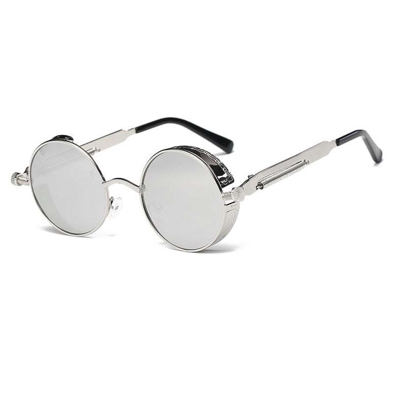 Metal Round Steampunk Sunglasses - Kangaroo Buddy