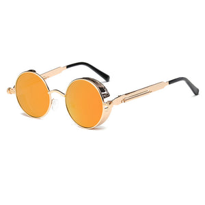Metal Round Steampunk Sunglasses - Kangaroo Buddy